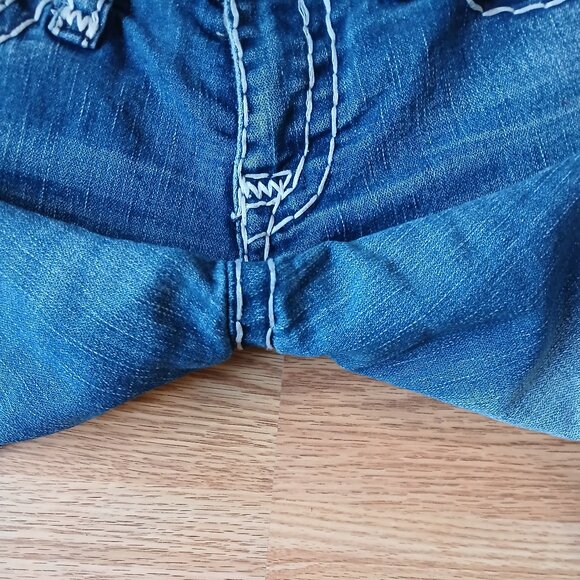 True Religion Vintage Billy Super T Straight Leg Low Rise Jean Size 28 - Picture 9 of 9